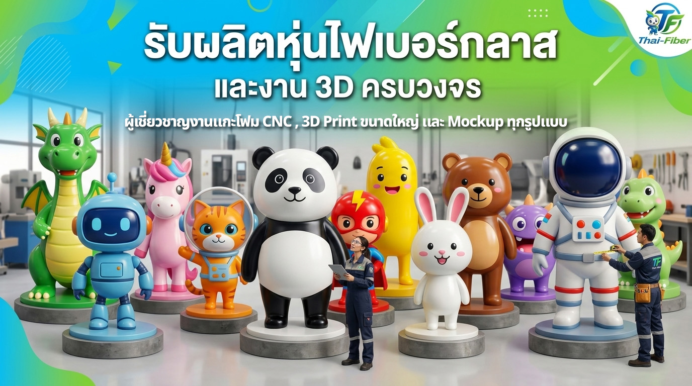 รับผลิตหุ่นไฟเบอร์กลาส และงาน 3D ครบวงจร